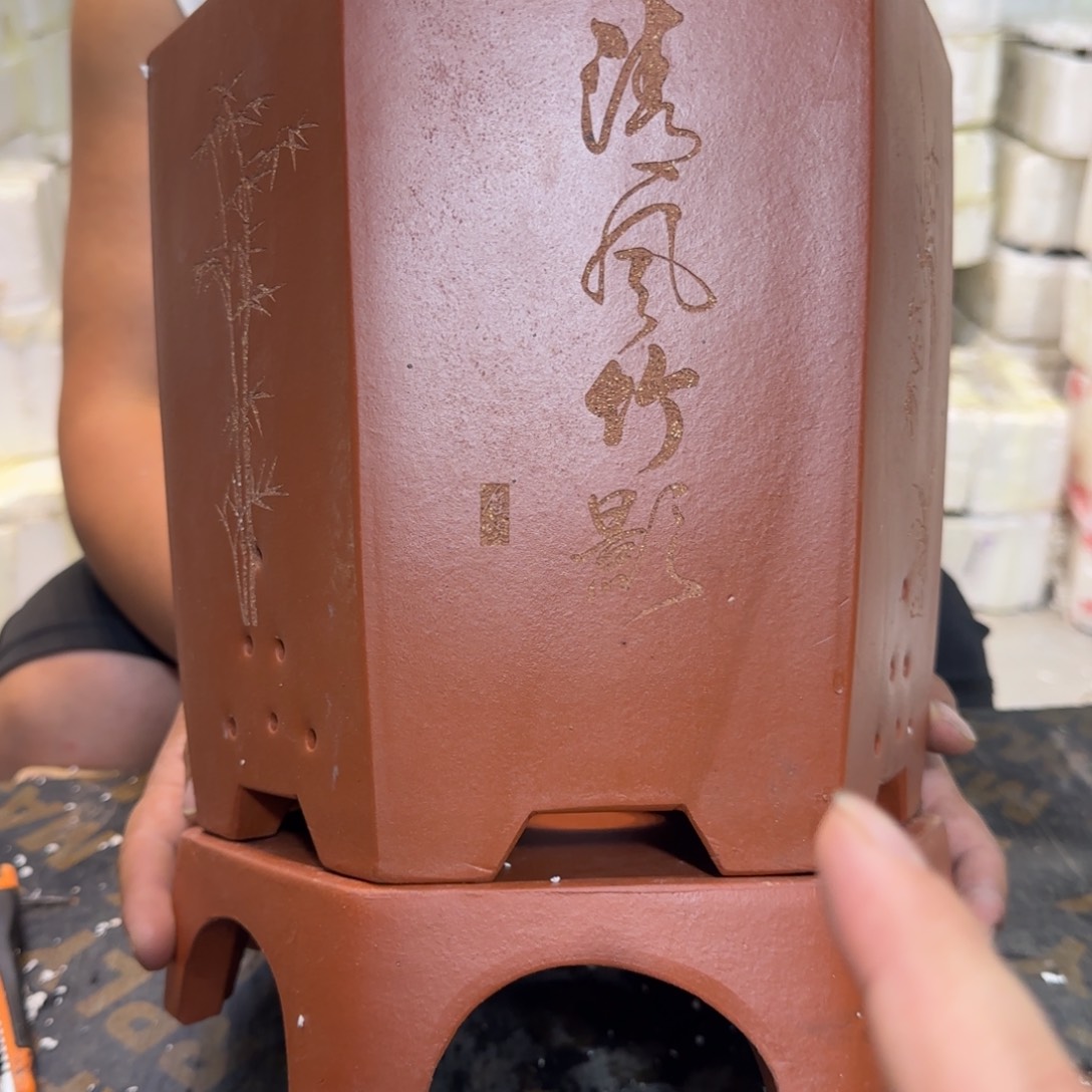 紫砂花盆口径20厘米