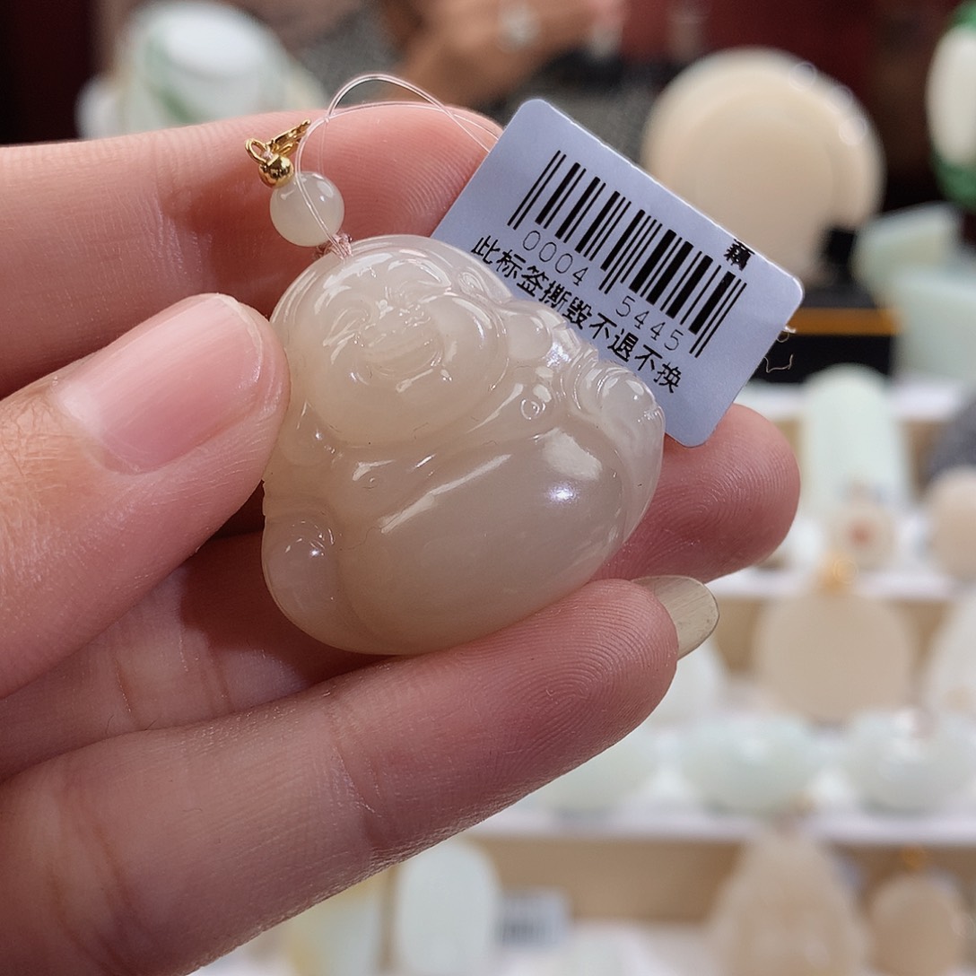 和田玉颈饰未镶嵌甲*棒