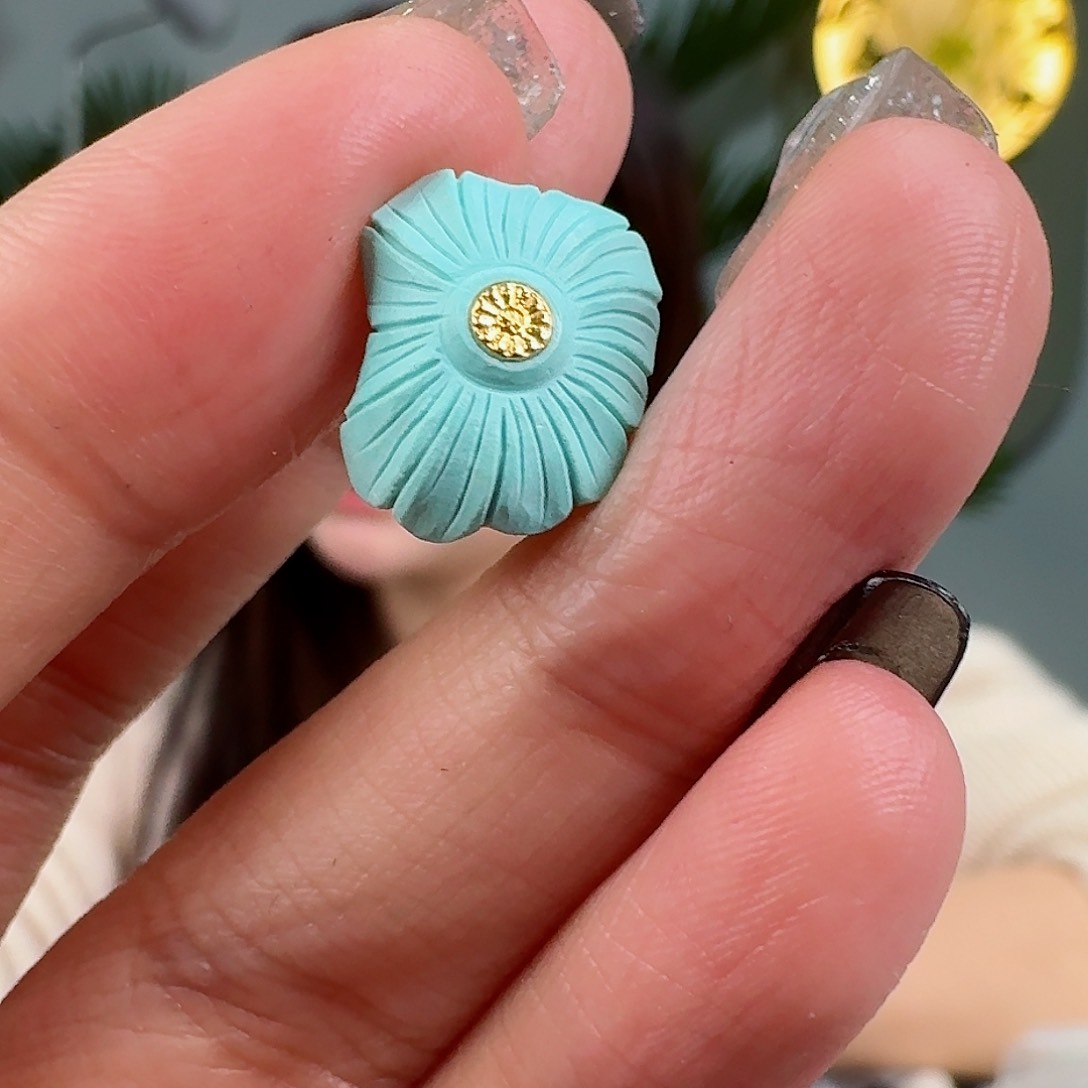 绿松石珠宝奇石未镶嵌