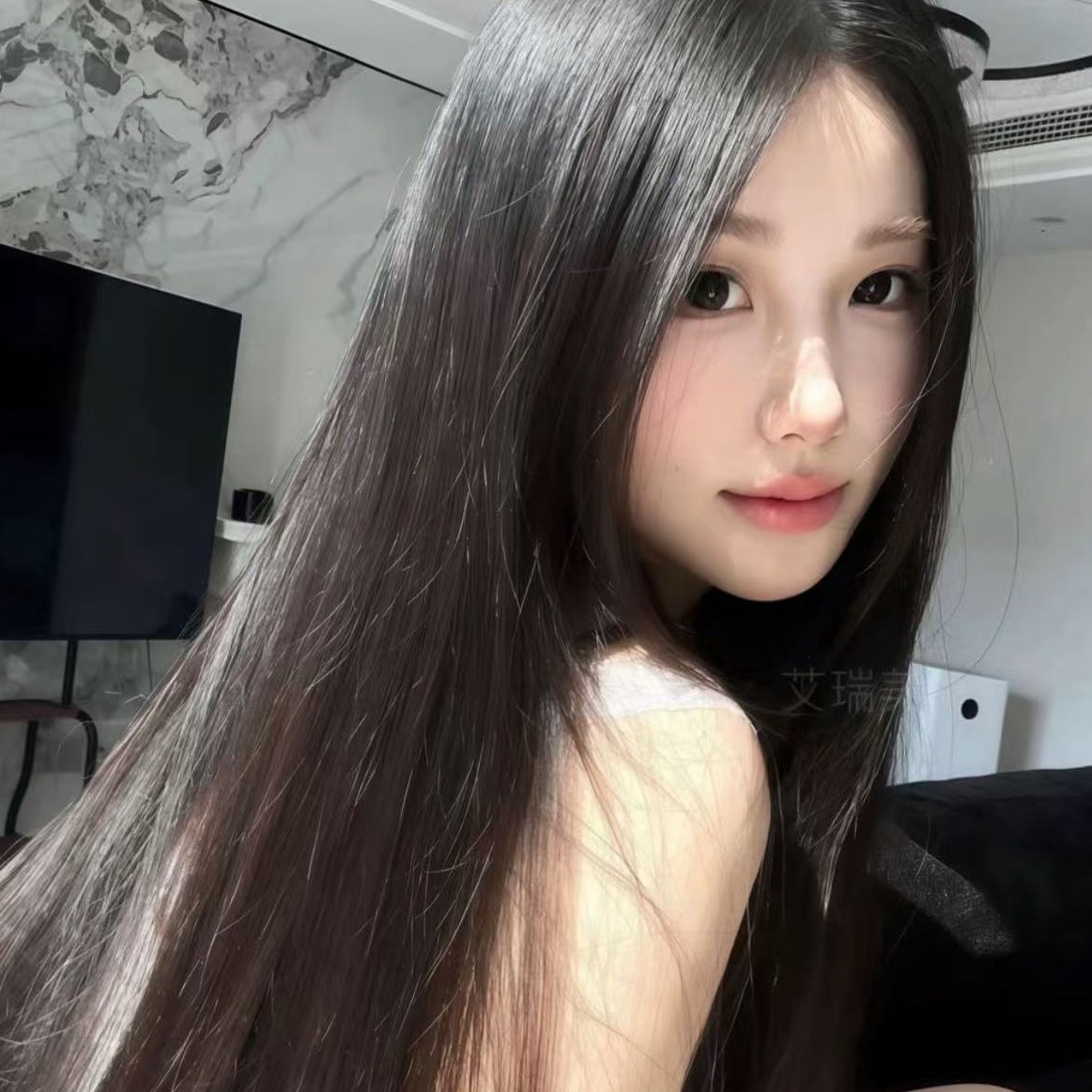 仿真头皮黑长直轻薄透气全头套假发女 月牙儿胶囊yye