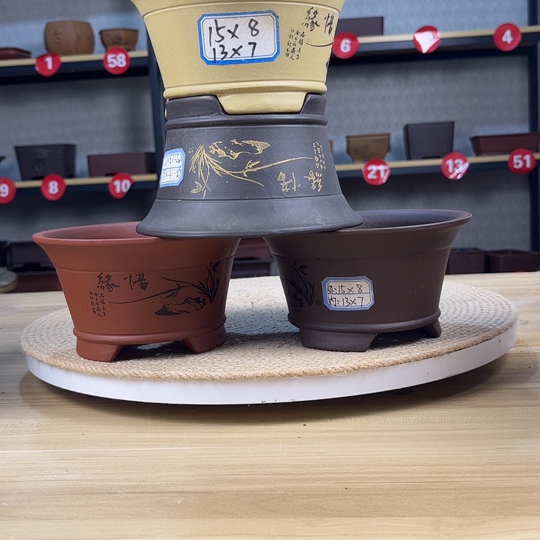 紫砂花盆紫砂花盆