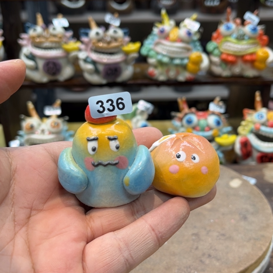 摆件纯手工陶瓷摆件尾货福利组合336