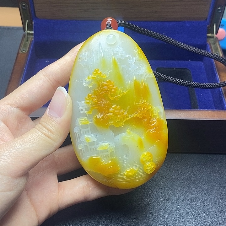 和田玉未镶嵌挂件N