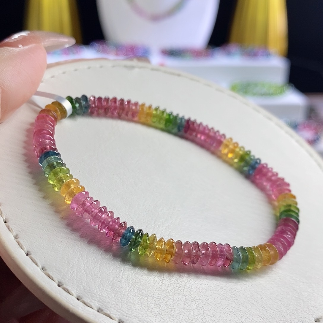 未镶嵌手链碧玺飞碟算盘