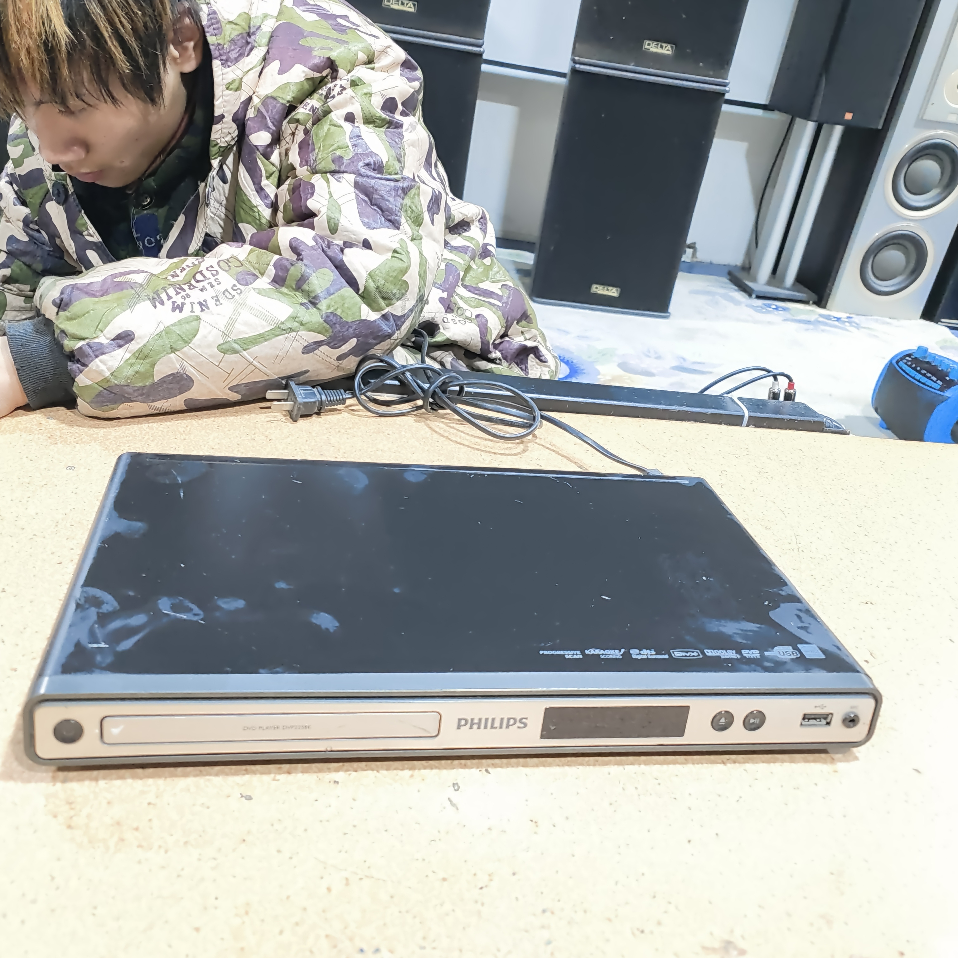 8新 Philips/飞利浦 二手飞利浦DVD机，坏的，不带线材