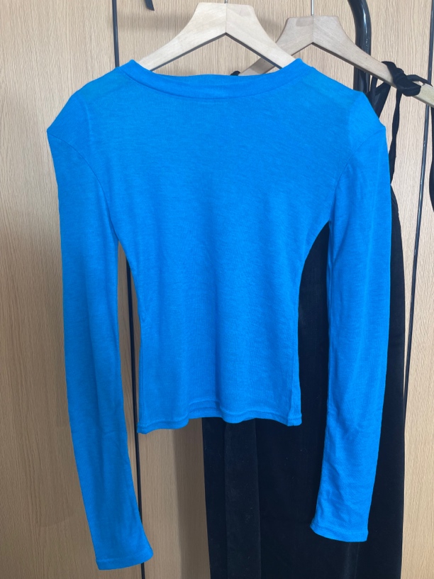 韩国东大门25春新品垫肩体桖