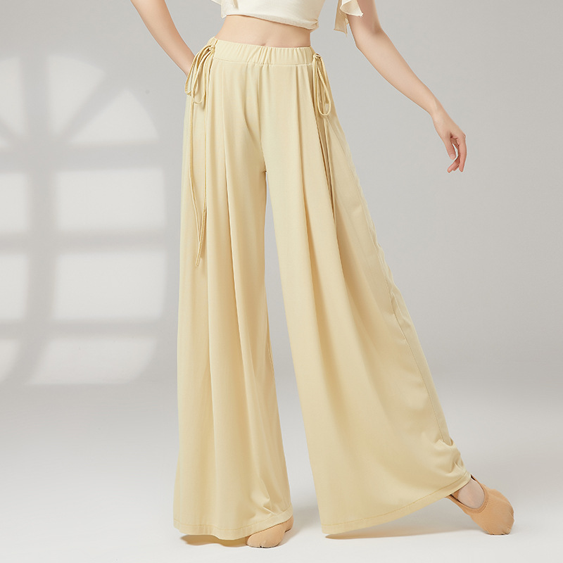 YoYo古典舞两侧系带练功服女飘逸宽松阔腿裤现代舞形体舞蹈练功