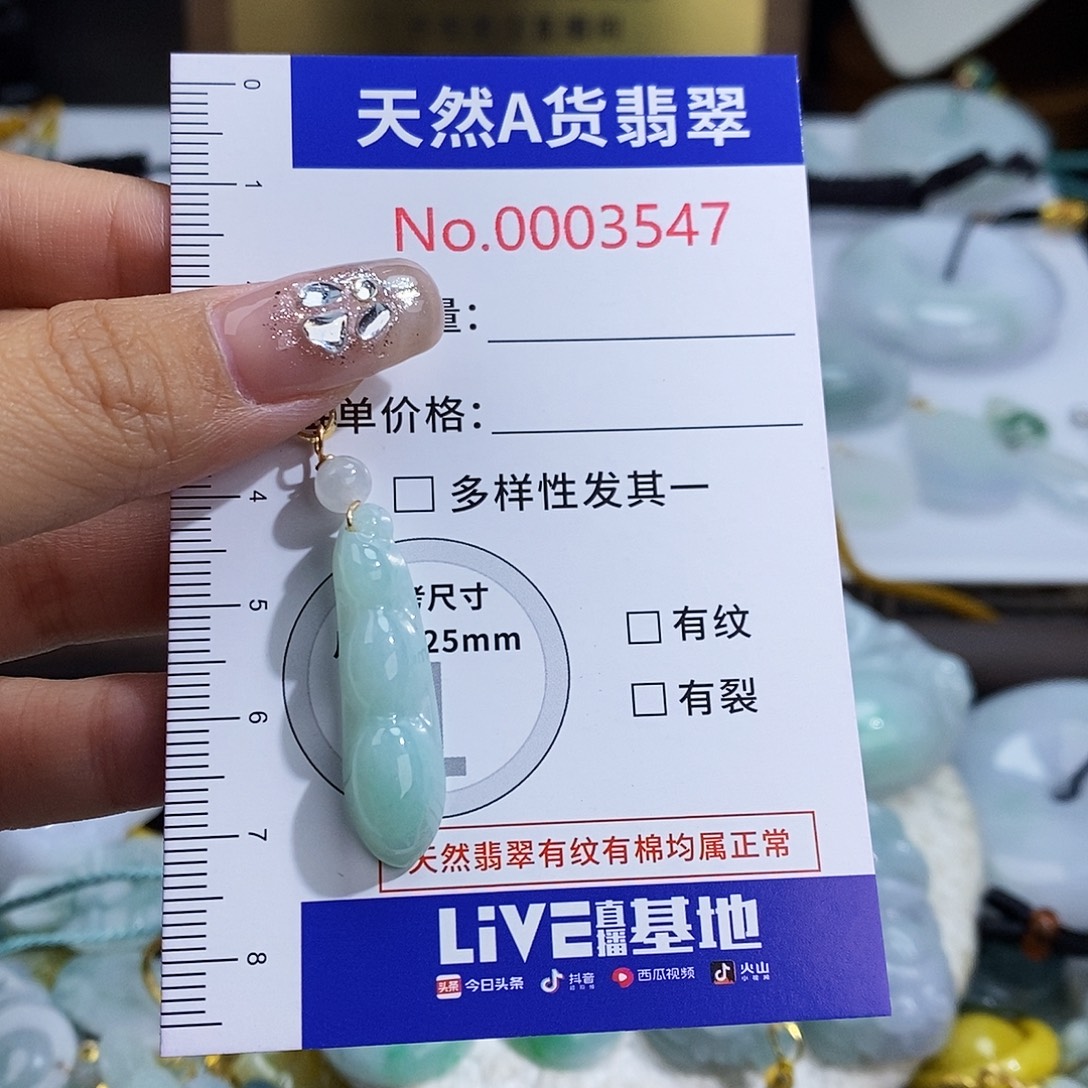 翡翠未镶嵌颈饰3547