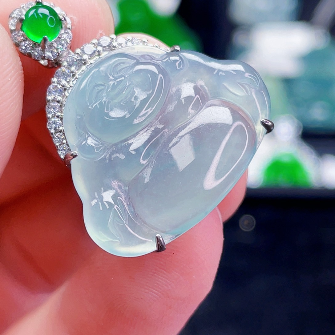 翡翠未镶嵌吊坠(不含链)052