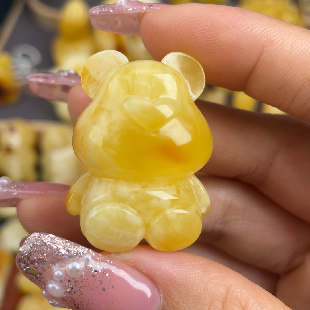 琥珀裸石未镶嵌蜜蜡