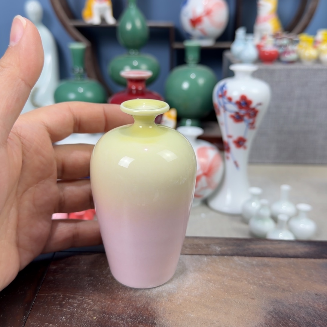 陶瓷手工小花器摆件