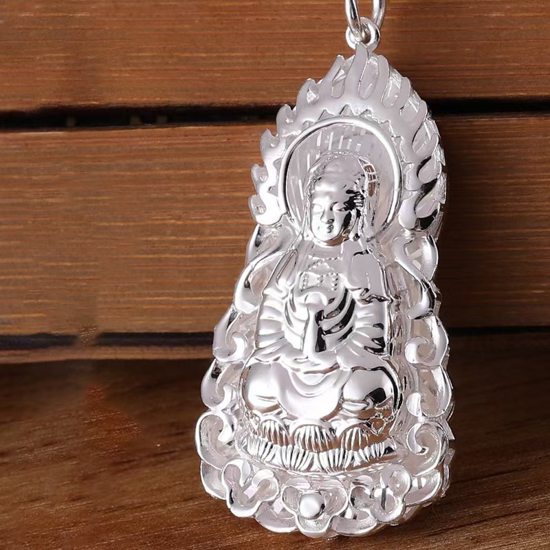 足银999观音吊坠+礼盒【无证书】
