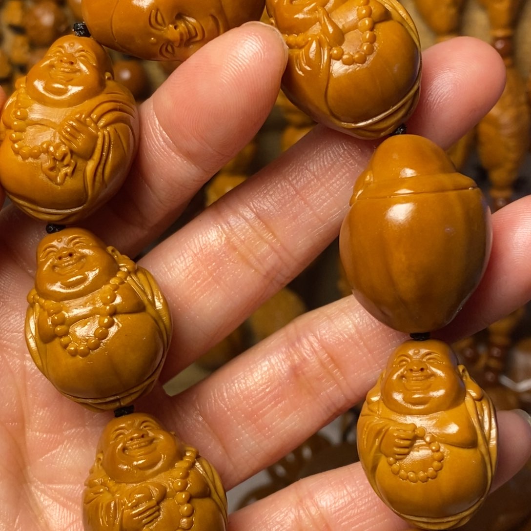 橄榄核手串/手链灯泡弥勒光面