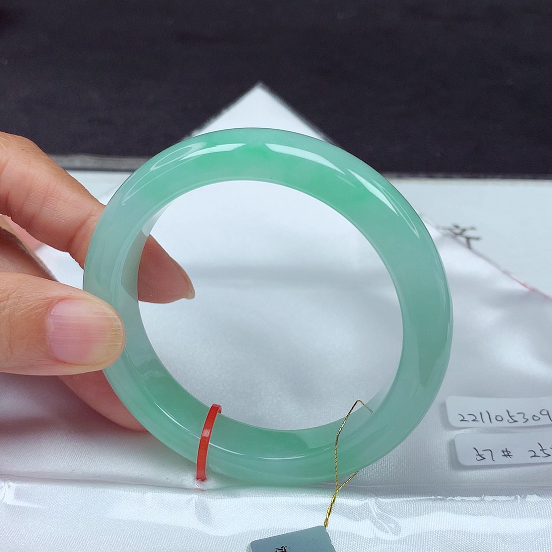 未镶嵌手镯翡翠57圈3098