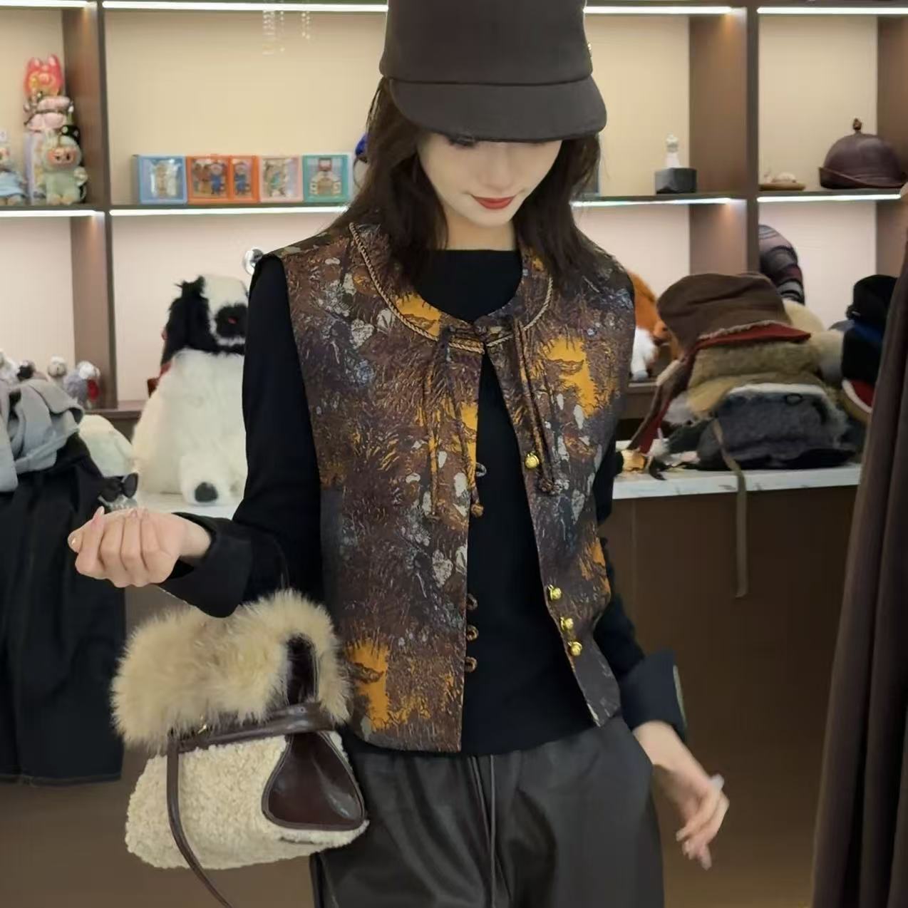 【卓日雅】8813新款民族风短款马甲