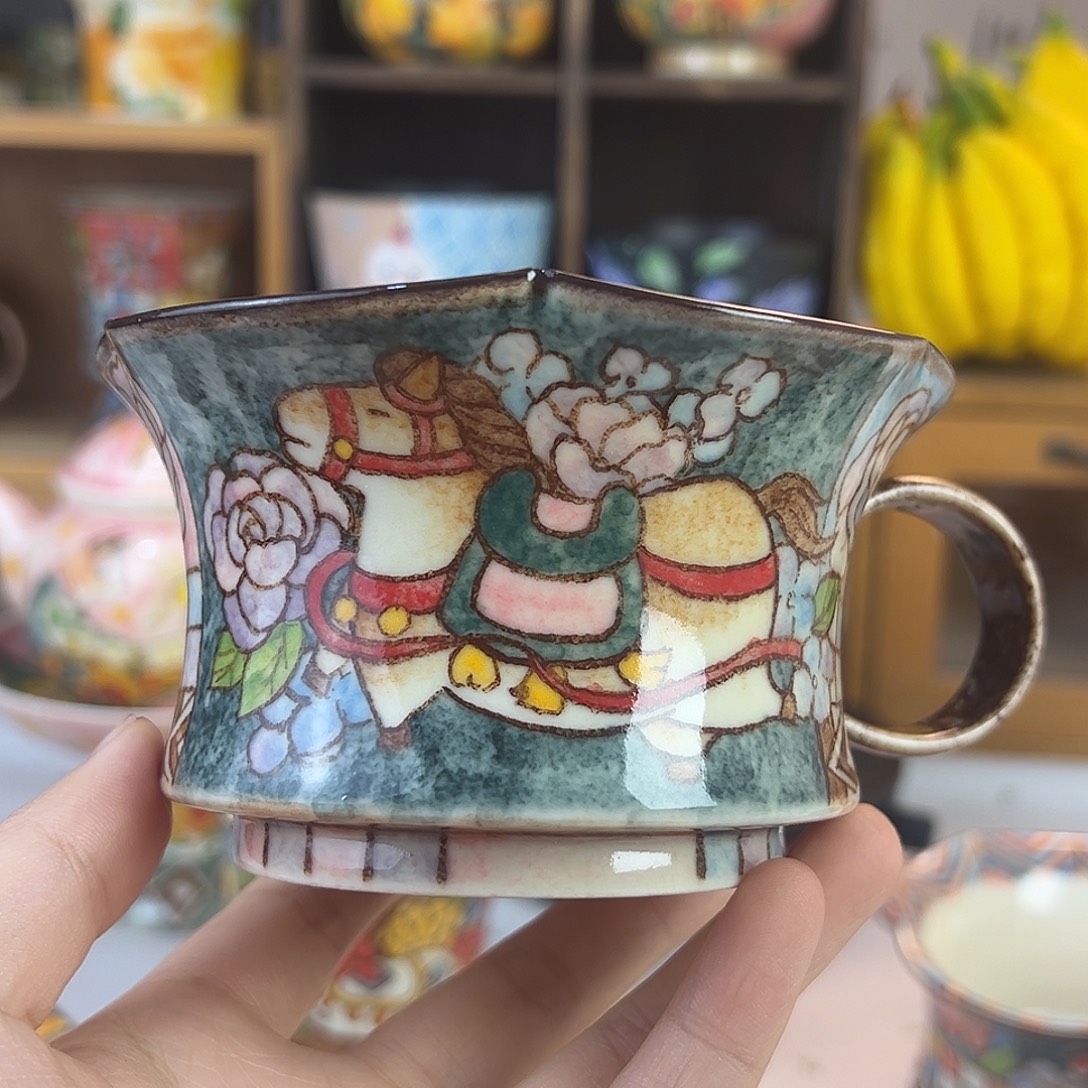 瓷原创手绘高温釉下彩