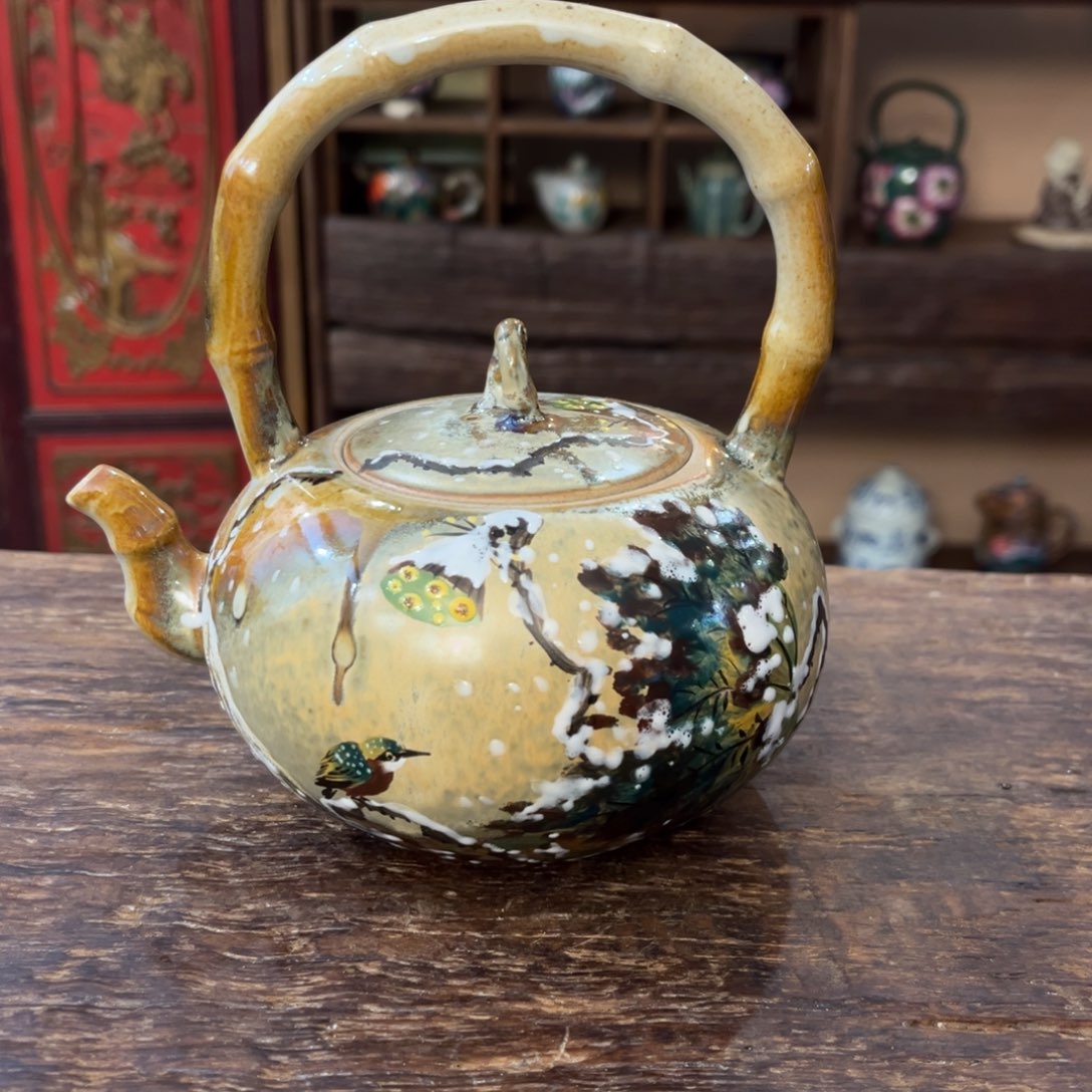 柴烧手工手绘陶瓷