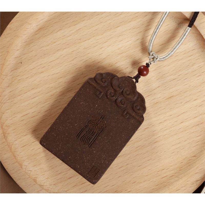 【师傅推荐】非遗天然手作合香珠合香无事牌圣诞礼物中药吊坠