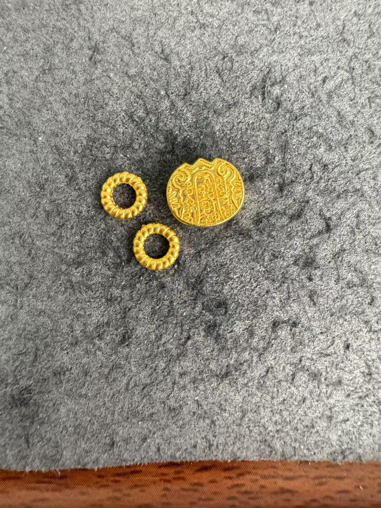 足金999 古法工艺五路财神麻花跑环