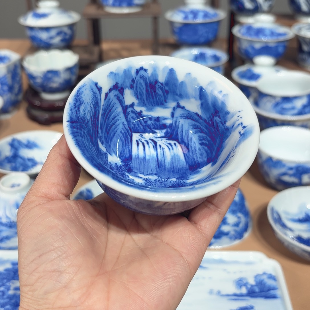 景德镇纯手绘满工手工杯