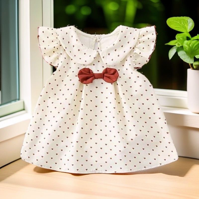 婴儿蝴蝶结连体衣夏季薄款女宝宝爬服甜美可爱波点新生幼儿包屁衣