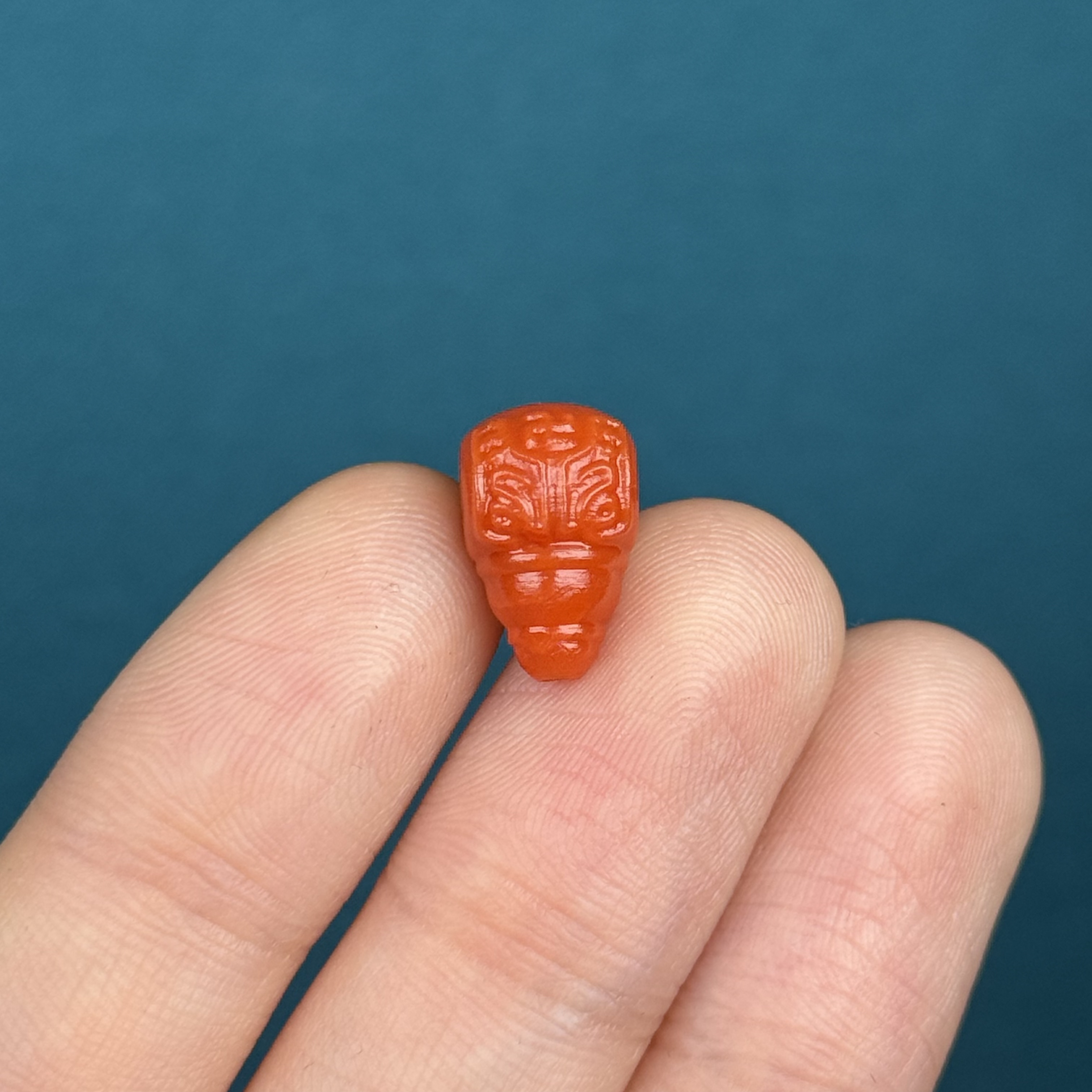 P3917天然南红 三通 8.5*13.5mm 支持复检假一罚十