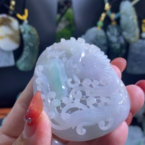 【闪购商品】颈饰未镶嵌翡翠龙凤