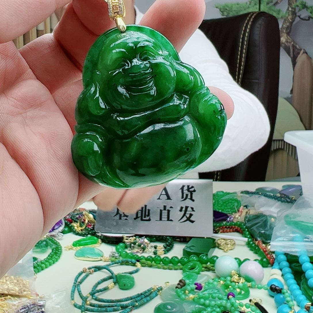 翡翠吊坠(赠链)银S925镶嵌