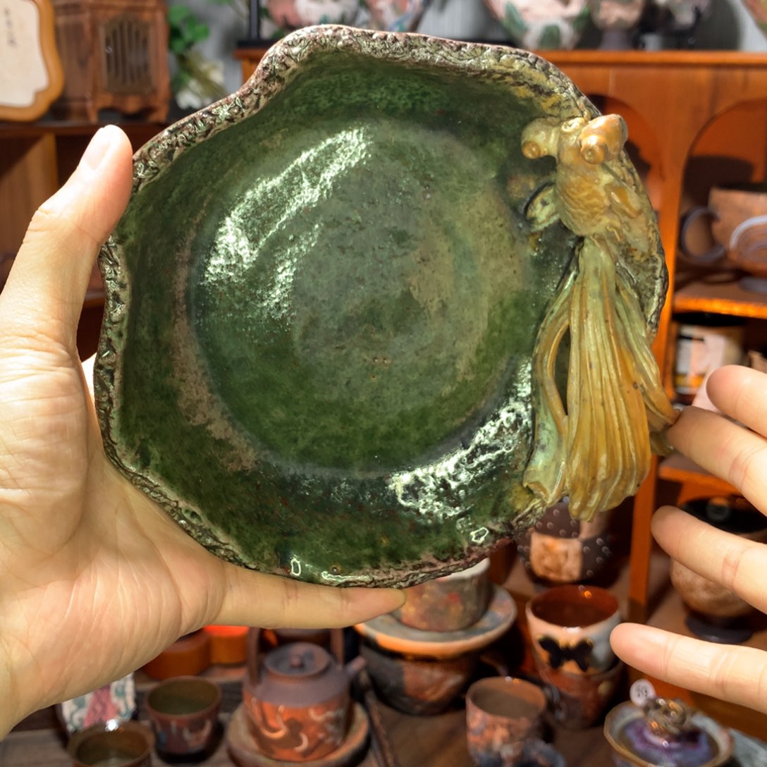 陶瓷语**然下播福利鱼盘