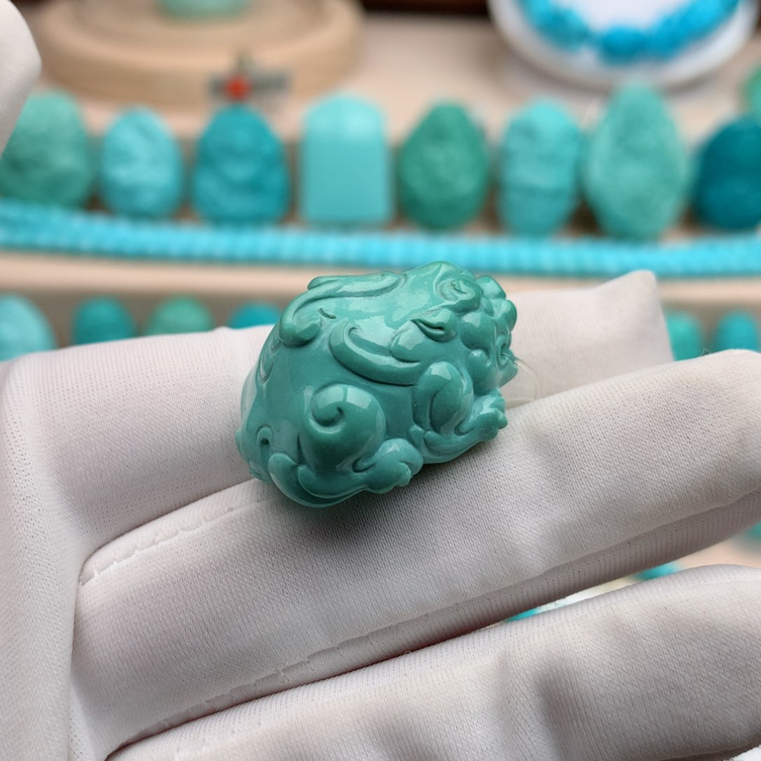 绿松石珠宝奇石未镶嵌10克