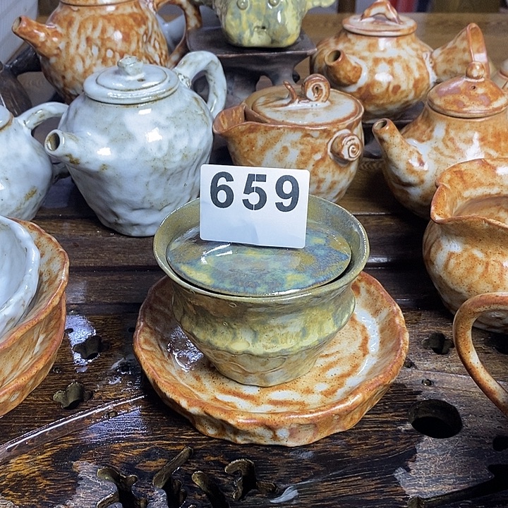 匠***木659手捏盖碗福利包邮