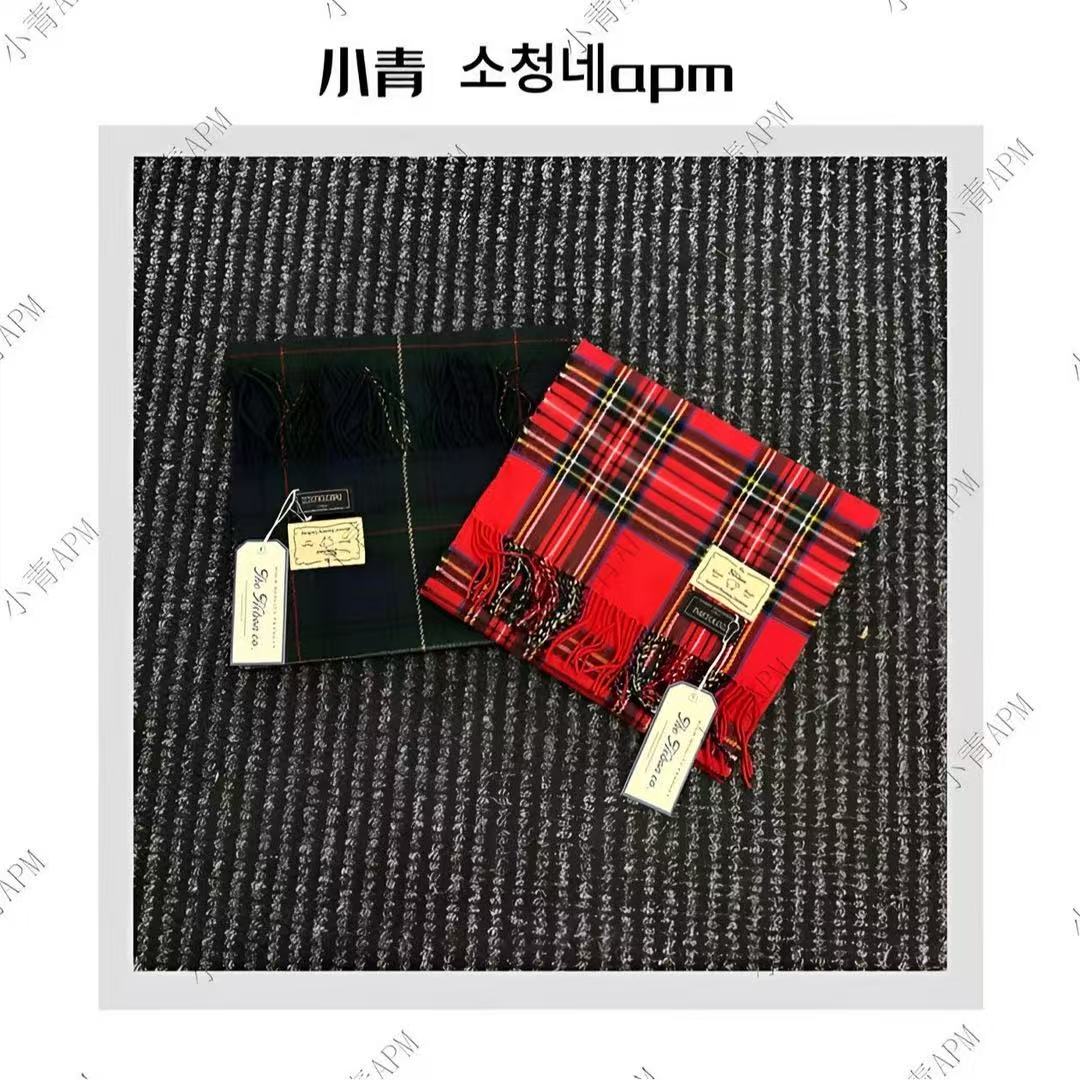 东大门apm HEBON/流苏格子小标围巾