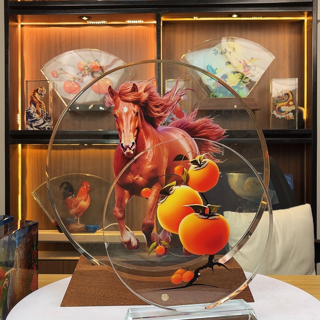 安***装人造水晶圆形事事如意