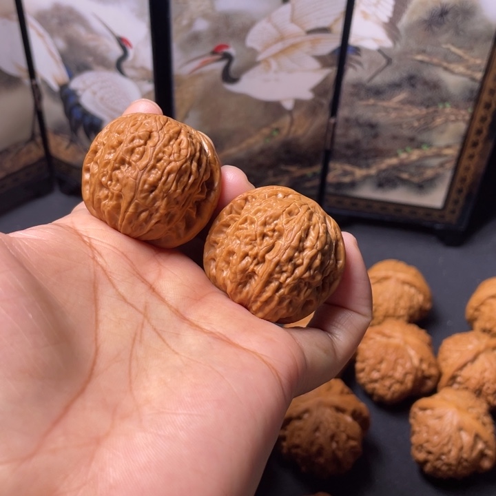 文玩核桃把件35铁锤