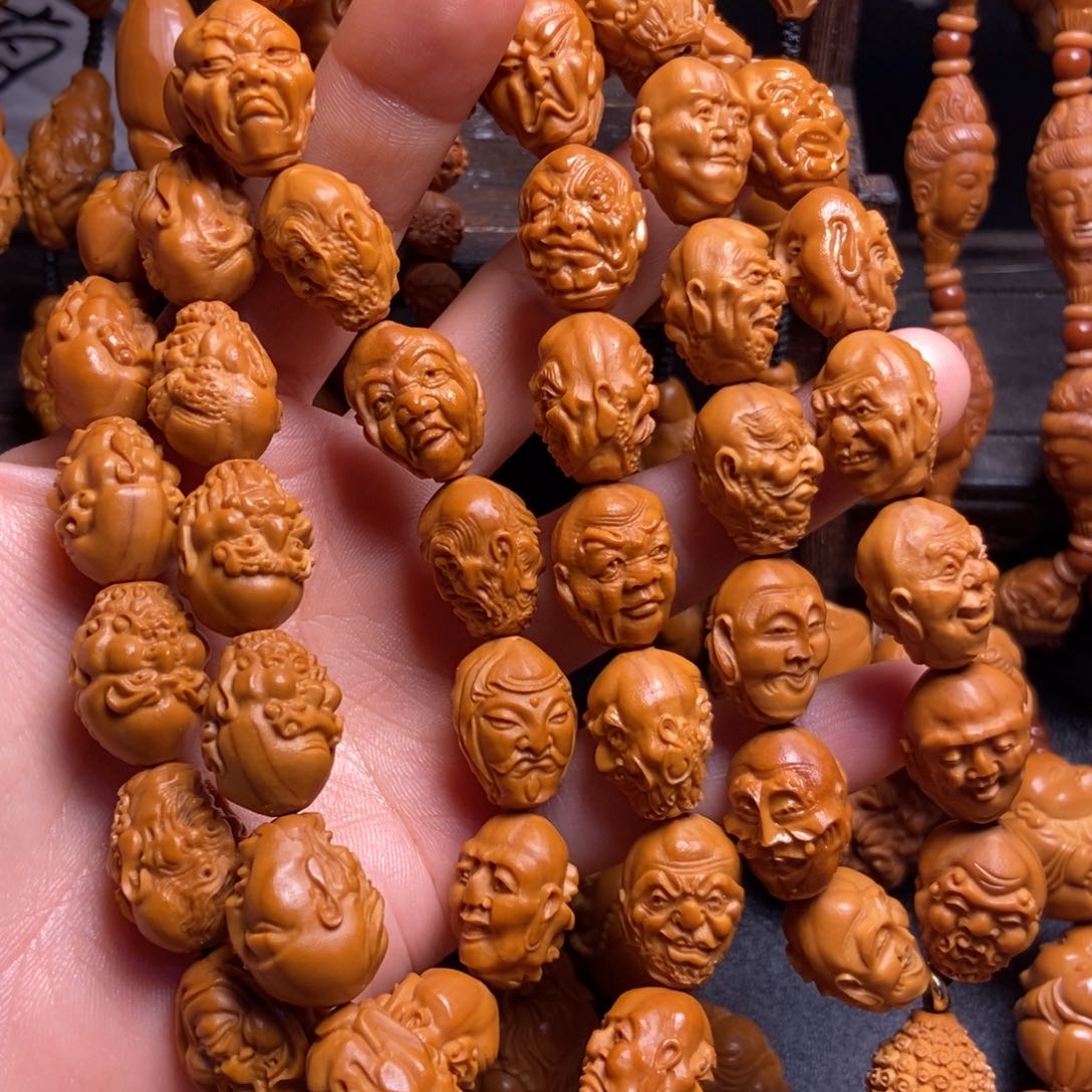 【闪购商品】手串/手链橄榄核万**号橄榄双面108罗汉