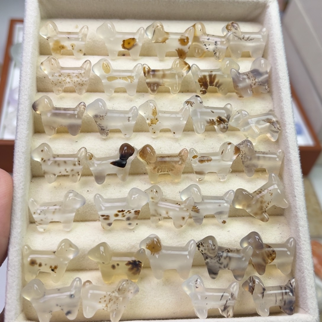 玛瑙/玉髓合金戒指腊肠狗