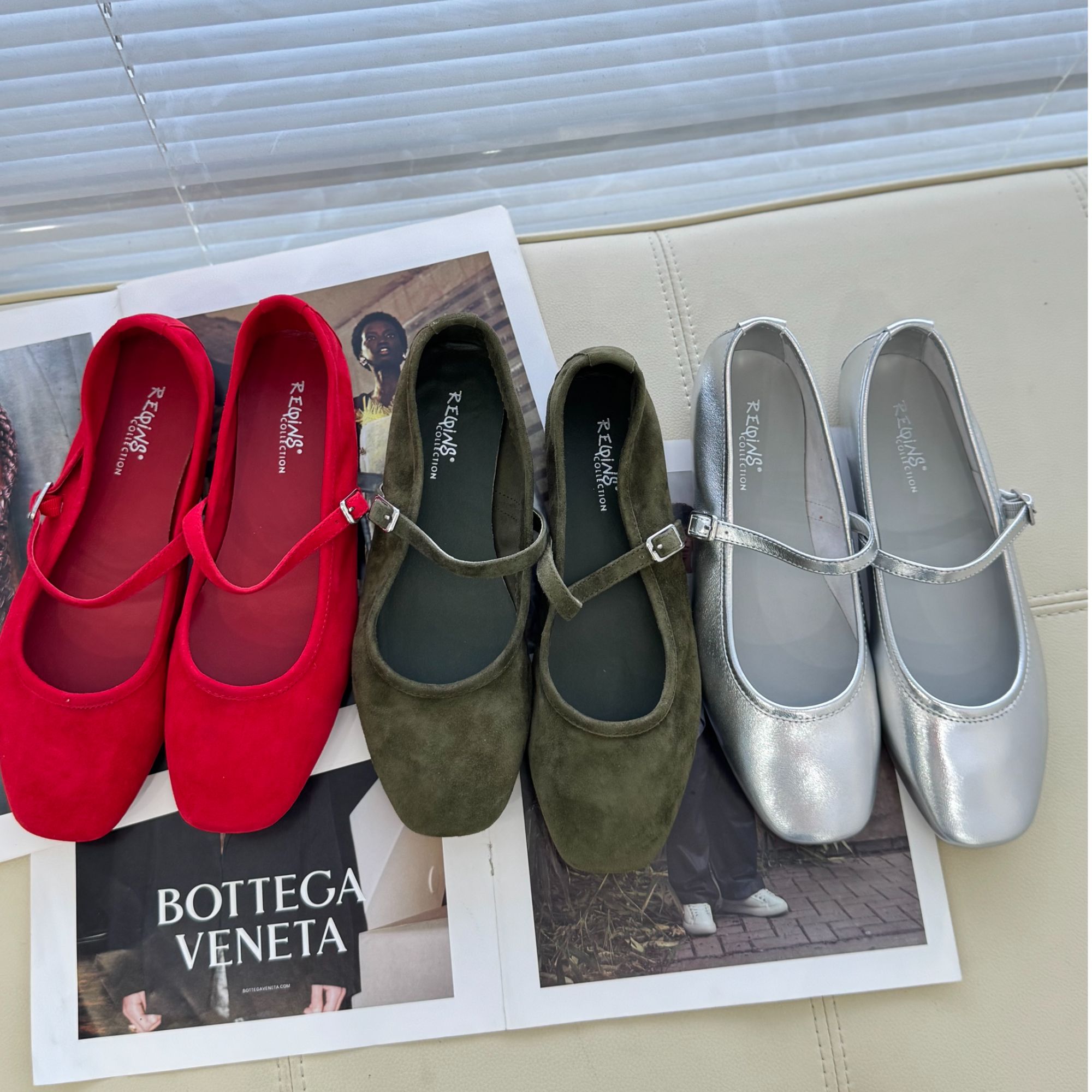 Eaglelyb一字带芭蕾舞平底鞋法式玛丽珍单鞋