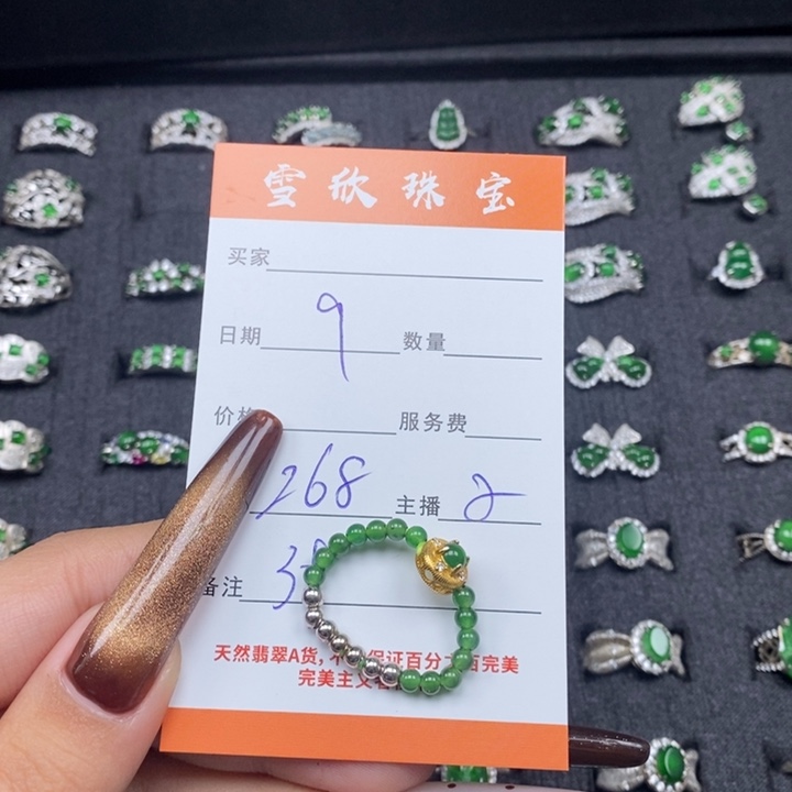 翡翠银S925镶嵌颈饰翡翠