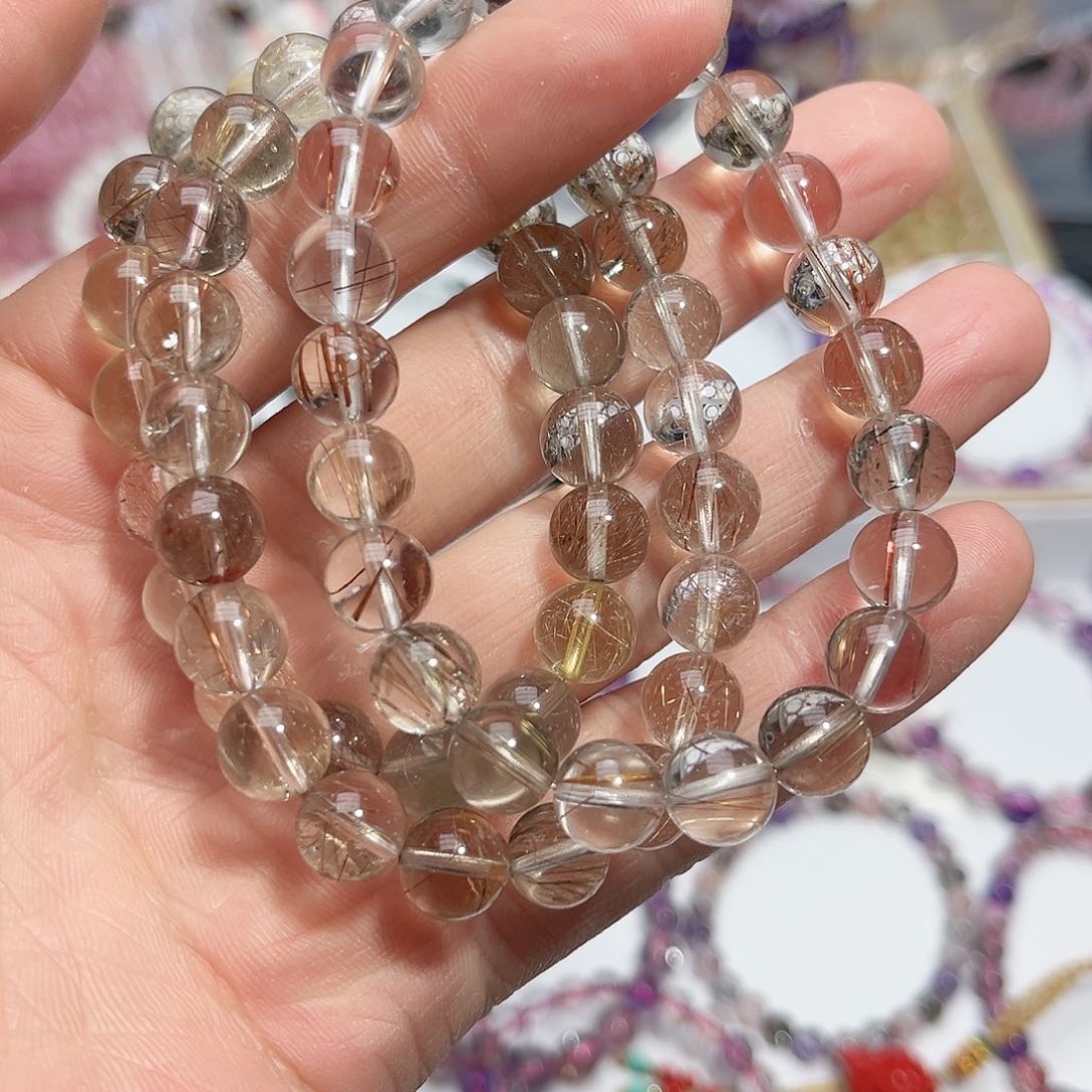 水晶手链未镶嵌彩发晶