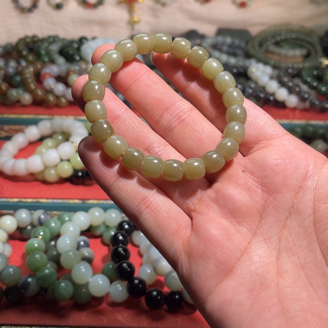 和田玉未镶嵌手链