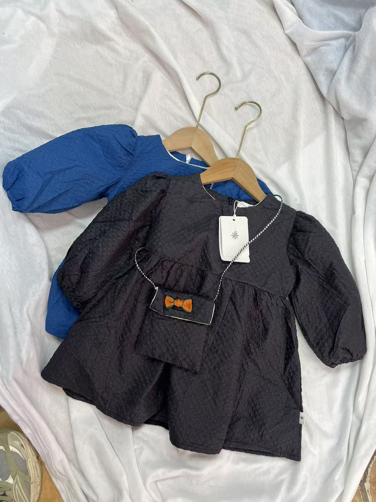 【娃娃衫连衣裙】洋气时尚赫本风秋冬韩版高级感潮流宴会裙子