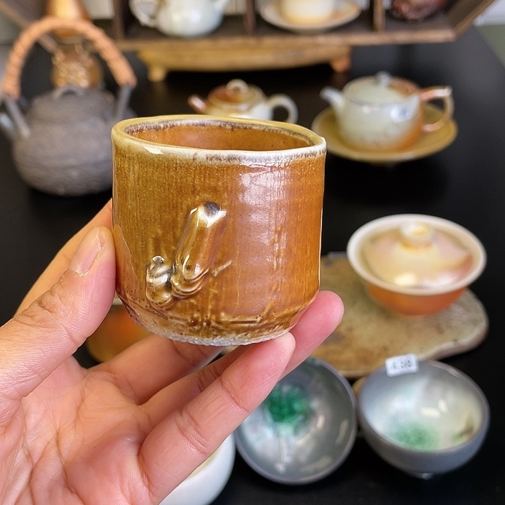 0***1燃薪柴烧茶器主人杯