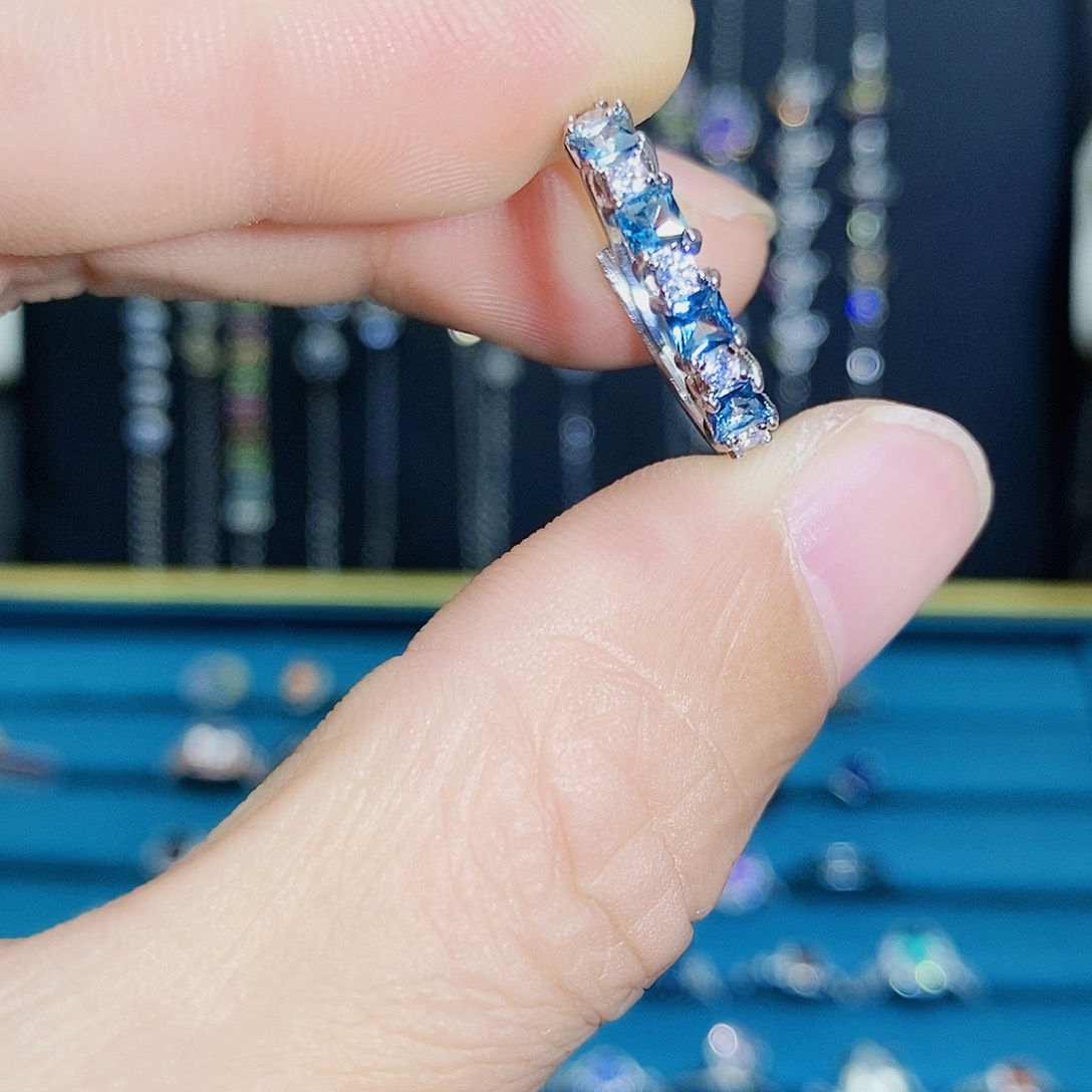 紫晶珠宝半成品银S925镶嵌