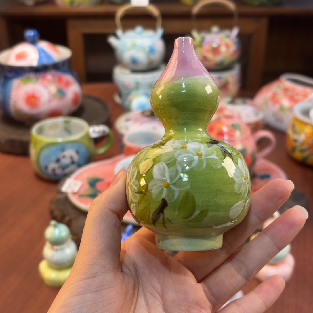景德镇手绘高温釉下彩陶瓷茶具