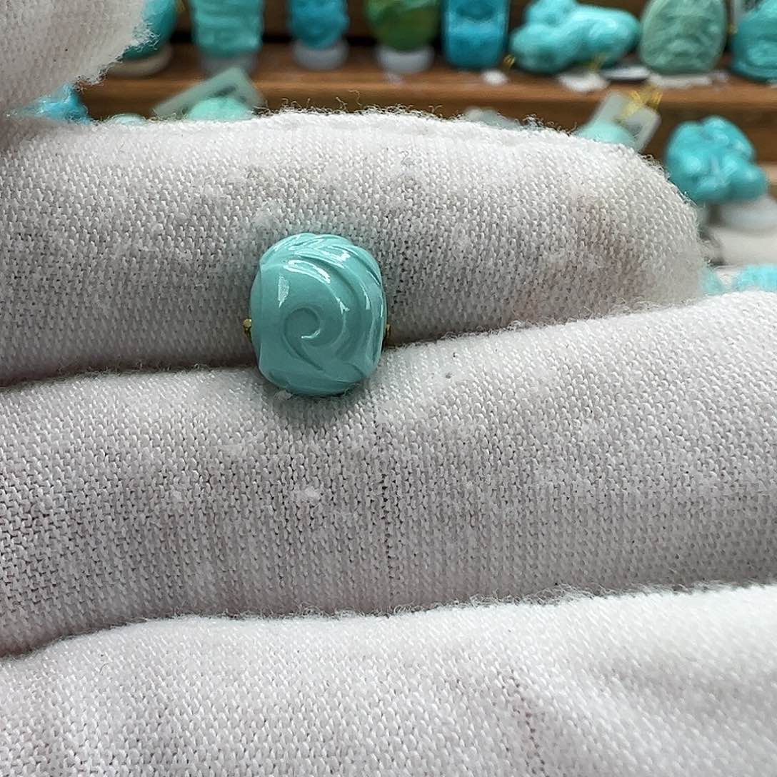 绿松石博古珠 未镶嵌