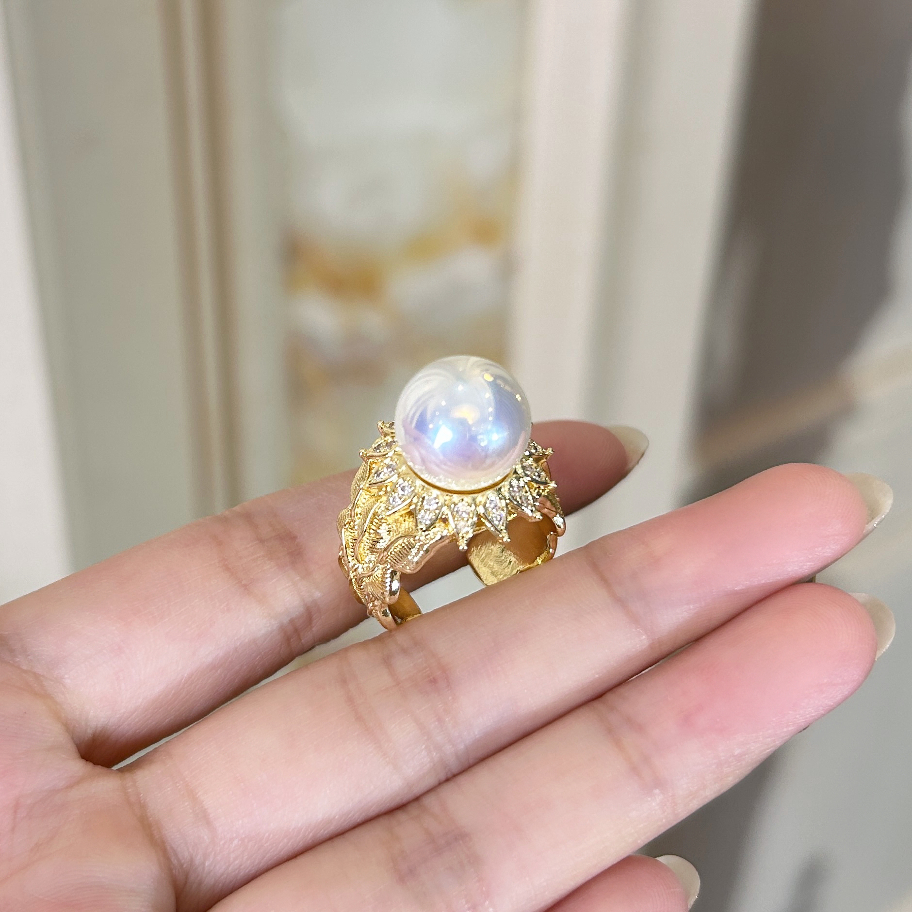 Royal【名珠世家】太阳神极光炫彩巴黎重工戒指