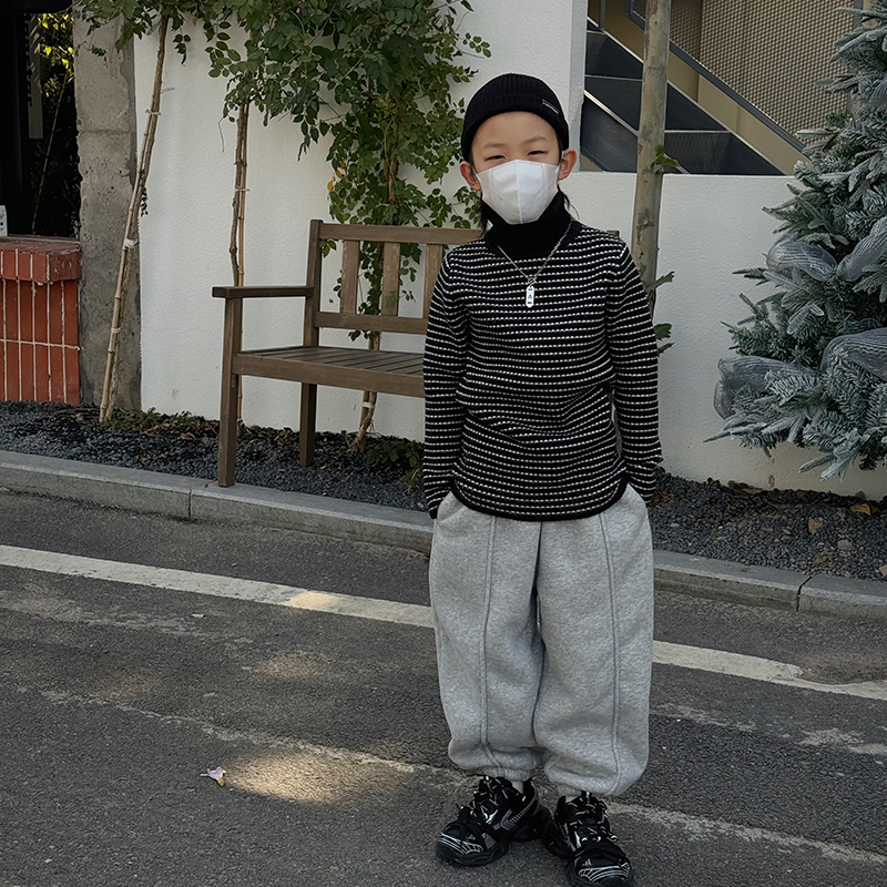 set-2247男童秋冬高领毛衣