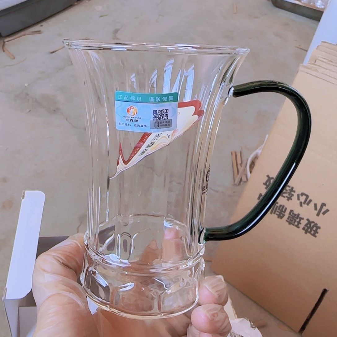 高硼硅玻璃茶水分离款L21一对