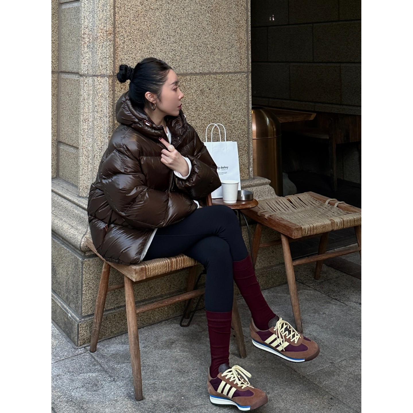 Action Studios【暗夜】大大推荐冬季白鸭绒连帽保暖羽绒服WW079