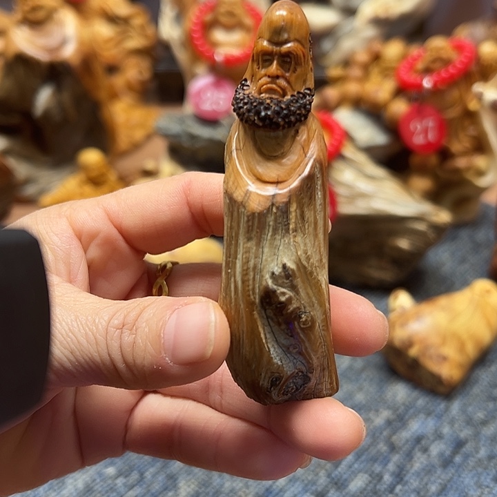 柏木太行崖柏手把摆件